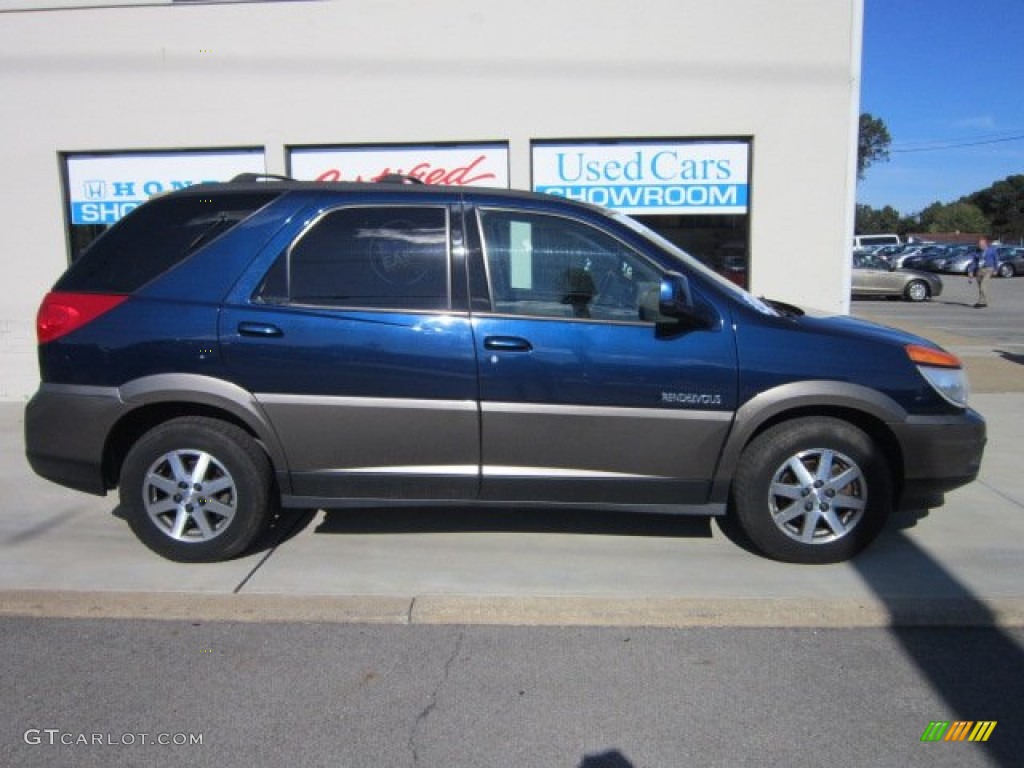 2002 Rendezvous CXL AWD - Indigo Blue / Medium Oak photo #7