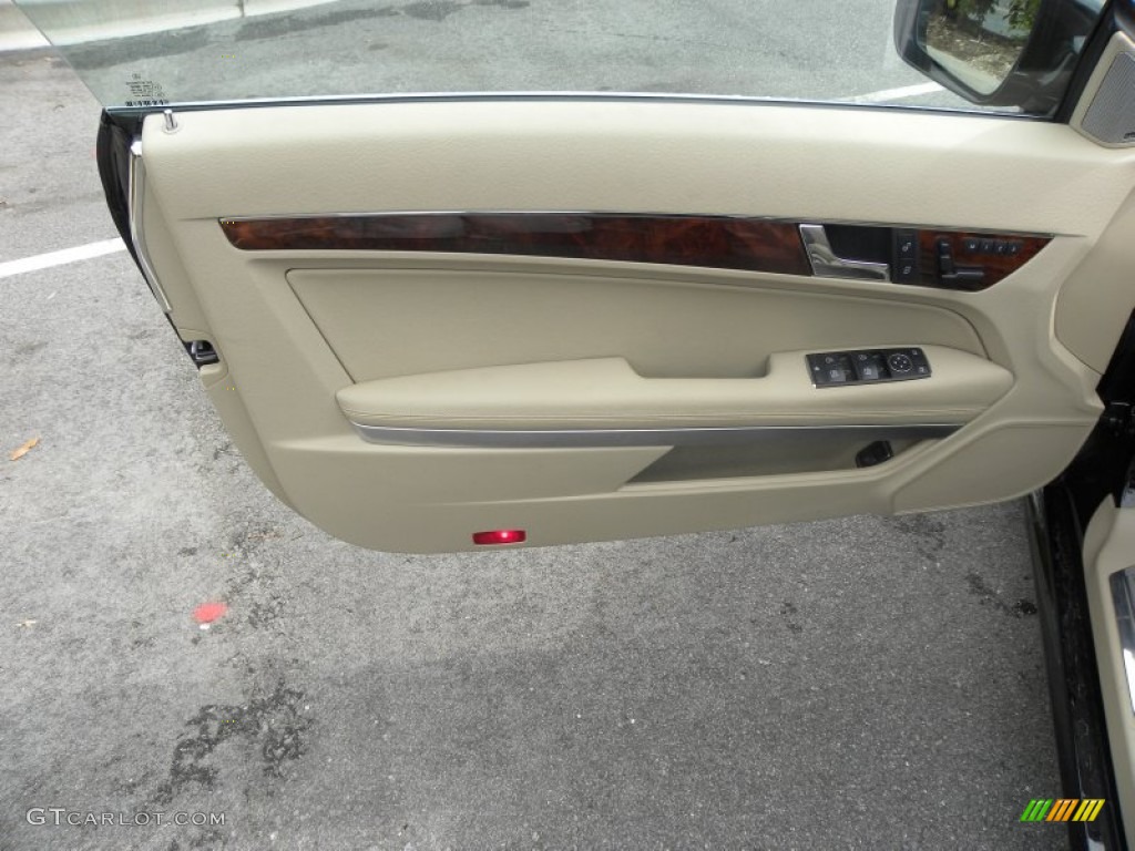 2010 Mercedes-Benz E 550 Coupe Almond Beige Door Panel Photo #53515430