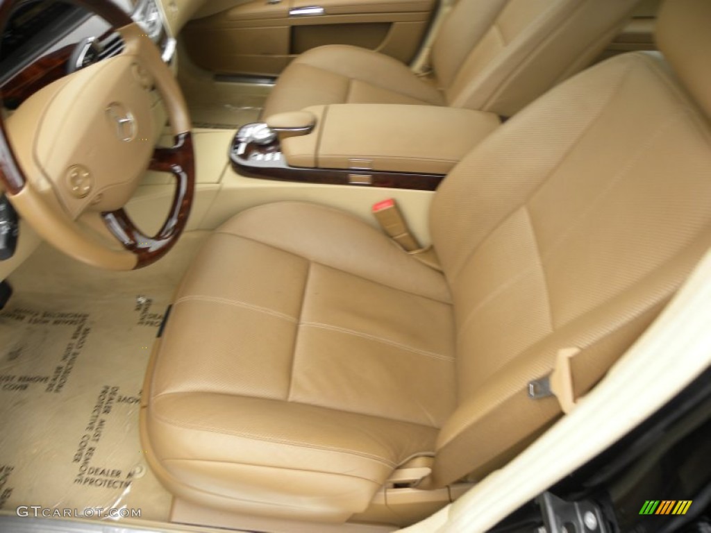 2008 S 550 Sedan - Black / Cashmere/Savanna photo #5