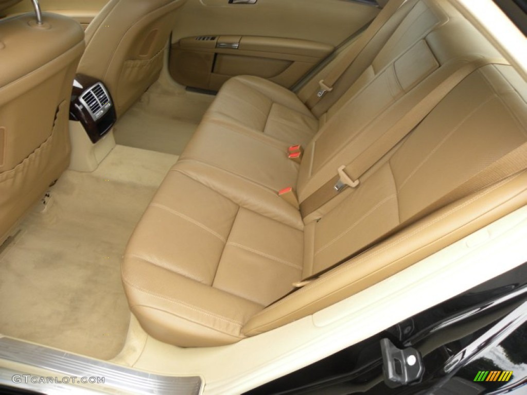 2008 S 550 Sedan - Black / Cashmere/Savanna photo #6