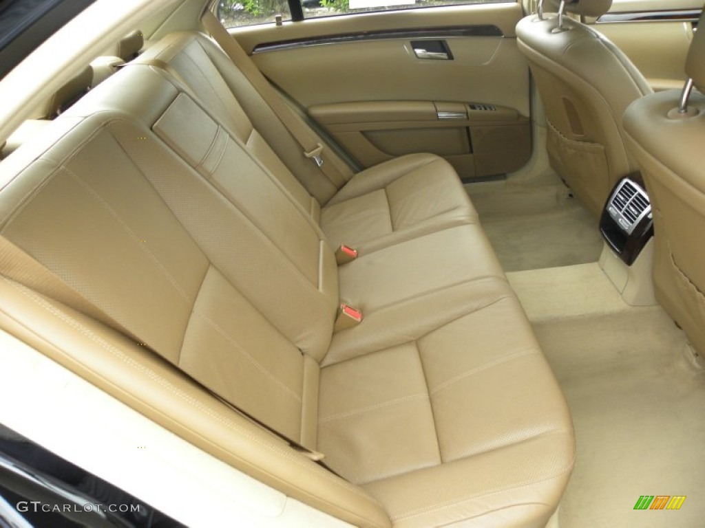 2008 S 550 Sedan - Black / Cashmere/Savanna photo #7