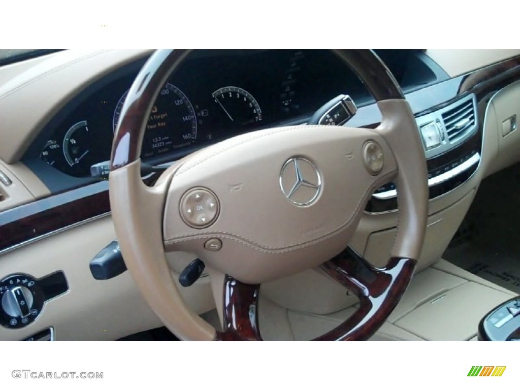 2008 S 550 Sedan - Black / Cashmere/Savanna photo #20
