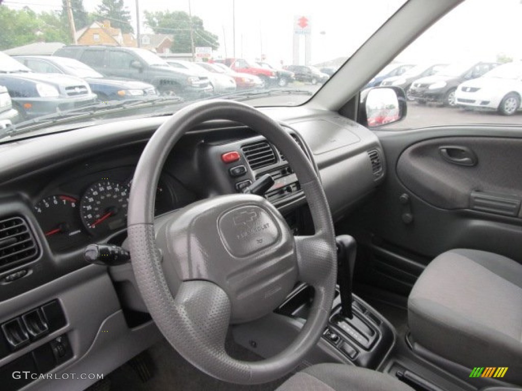 2000 Chevrolet Tracker Hard Top Medium Gray Steering Wheel Photo #53516087