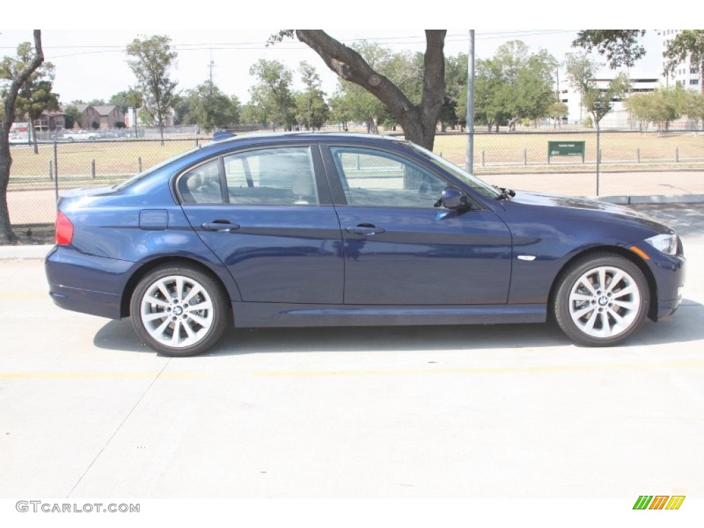 2011 3 Series 328i Sedan - Deep Sea Blue Metallic / Beige Dakota Leather photo #7