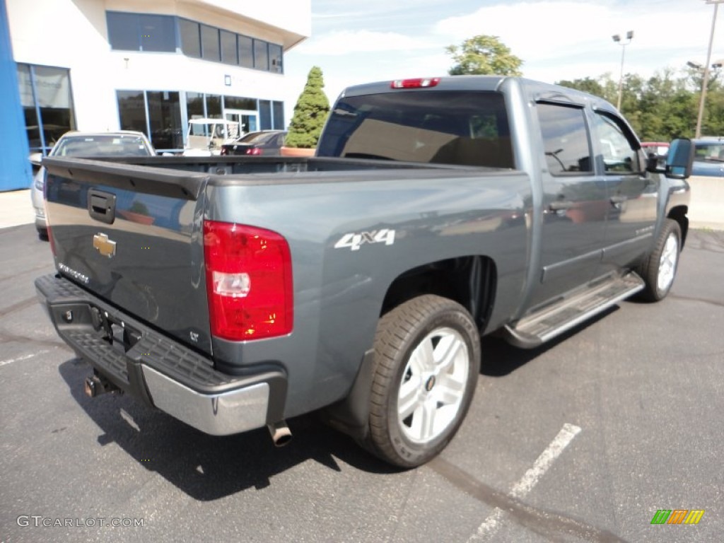 2008 Silverado 1500 LT Crew Cab 4x4 - Blue Granite Metallic / Ebony photo #7