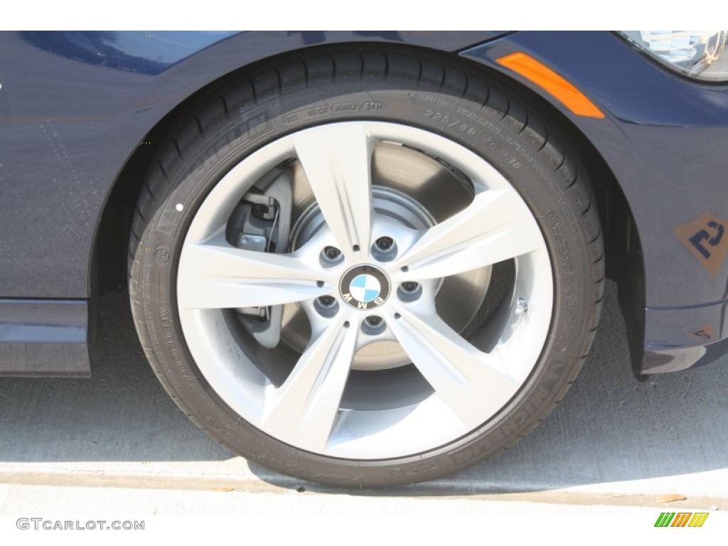 2011 3 Series 335i Sedan - Deep Sea Blue Metallic / Oyster/Black Dakota Leather photo #5
