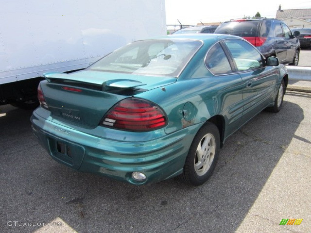 1999 Grand Am SE Coupe - Medium Green Blue Metallic / Dark Pewter photo #2