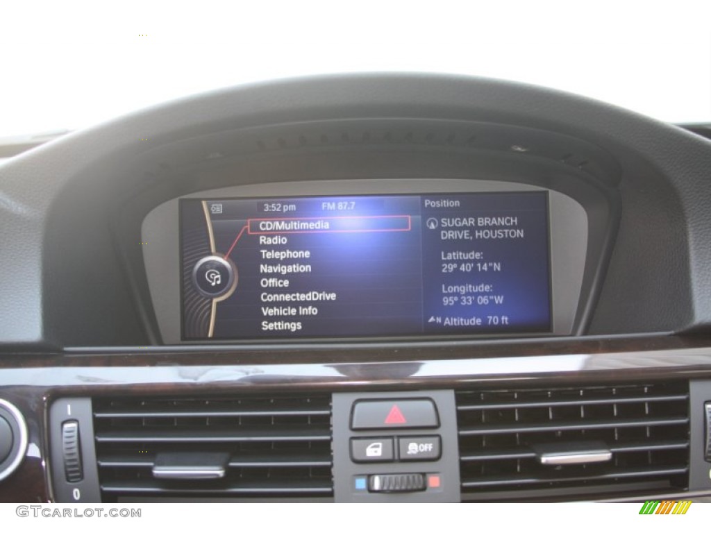2011 3 Series 335i Sedan - Deep Sea Blue Metallic / Oyster/Black Dakota Leather photo #15