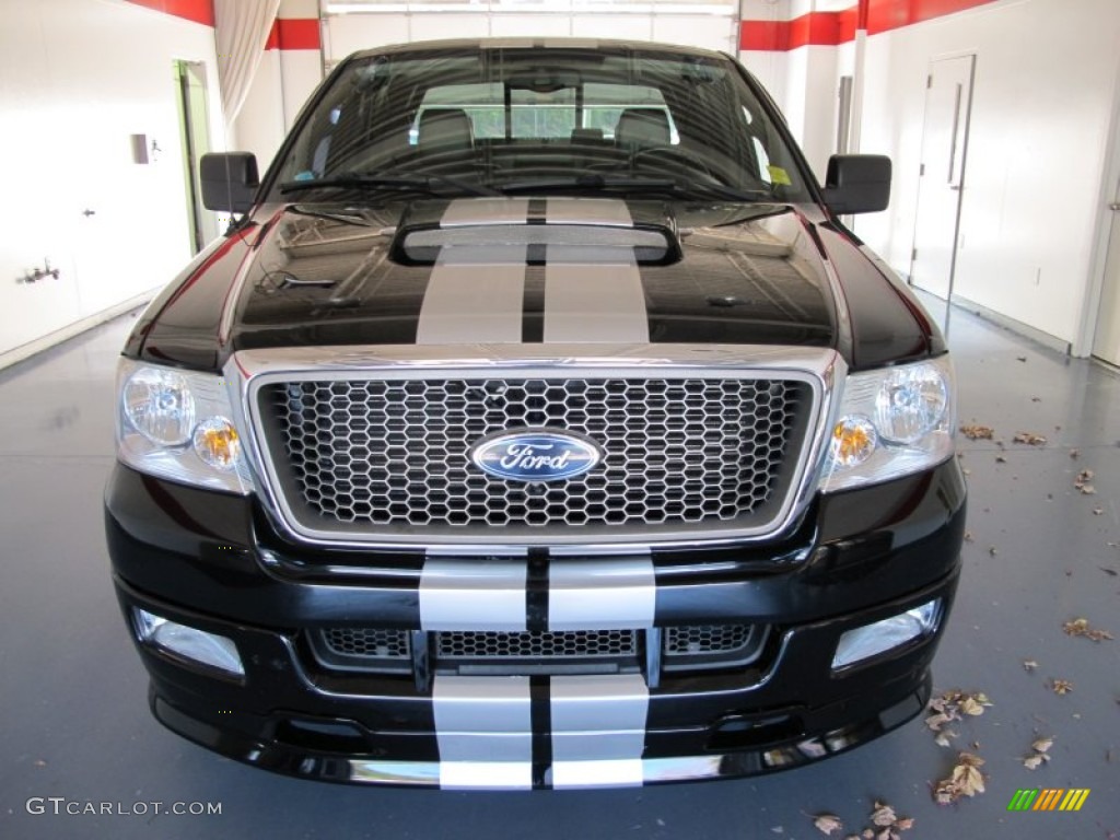 2005 F150 Lariat SuperCrew - Black / Black photo #6