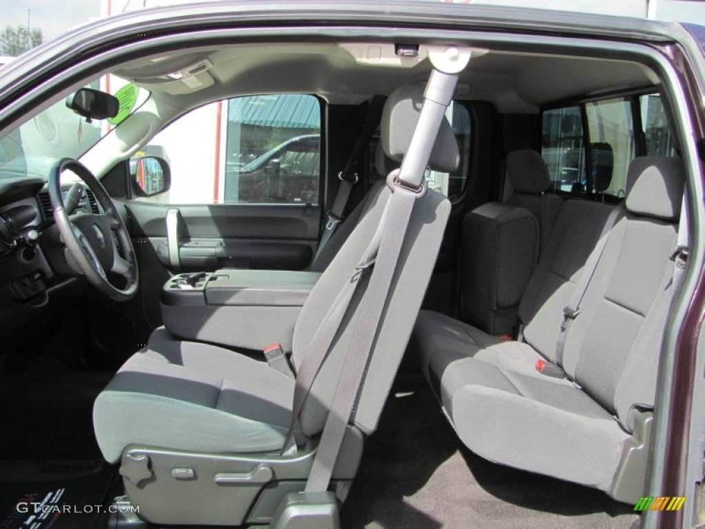 Ebony Interior 2009 Chevrolet Silverado 1500 LT Extended Cab 4x4 Photo #53518327