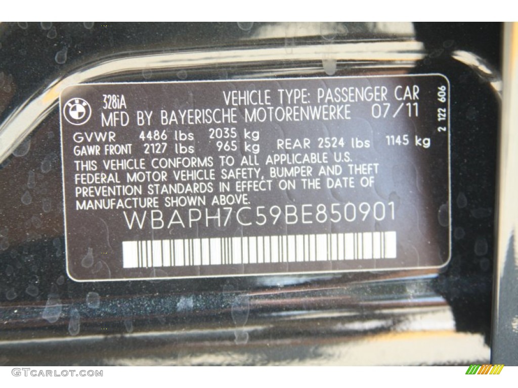 2011 3 Series 328i Sedan - Black Sapphire Metallic / Beige Dakota Leather photo #8