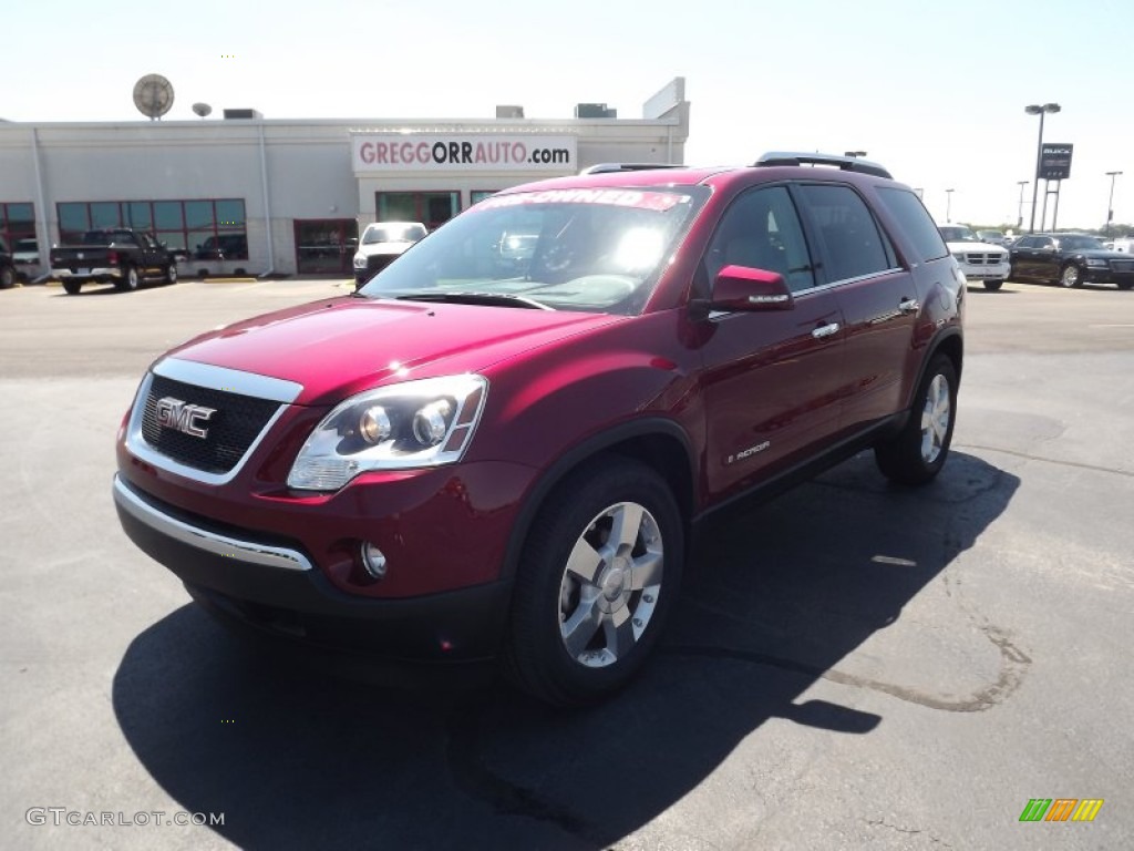 2007 Acadia SLT AWD - Red Jewel Tintcoat / Titanium photo #1