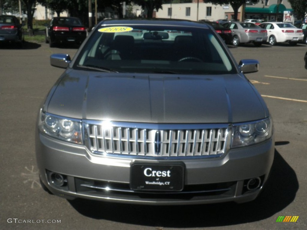 2008 MKZ AWD Sedan - Vapor Silver Metallic / Dark Charcoal photo #3