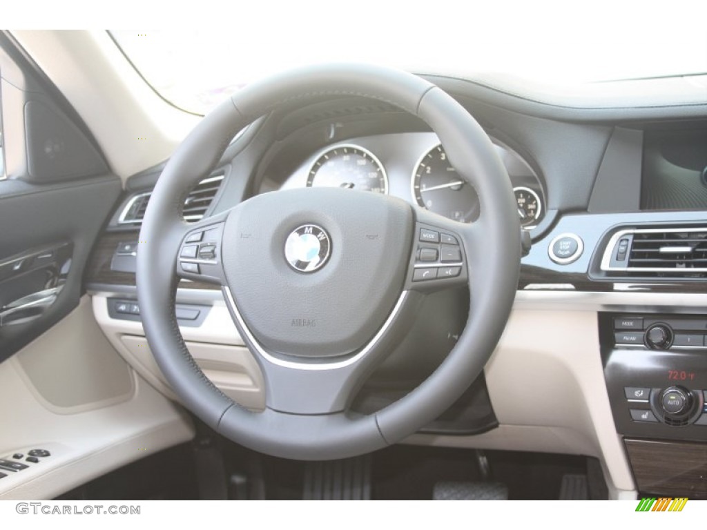 2012 7 Series 740Li Sedan - Dark Graphite Metallic / Oyster/Black photo #31