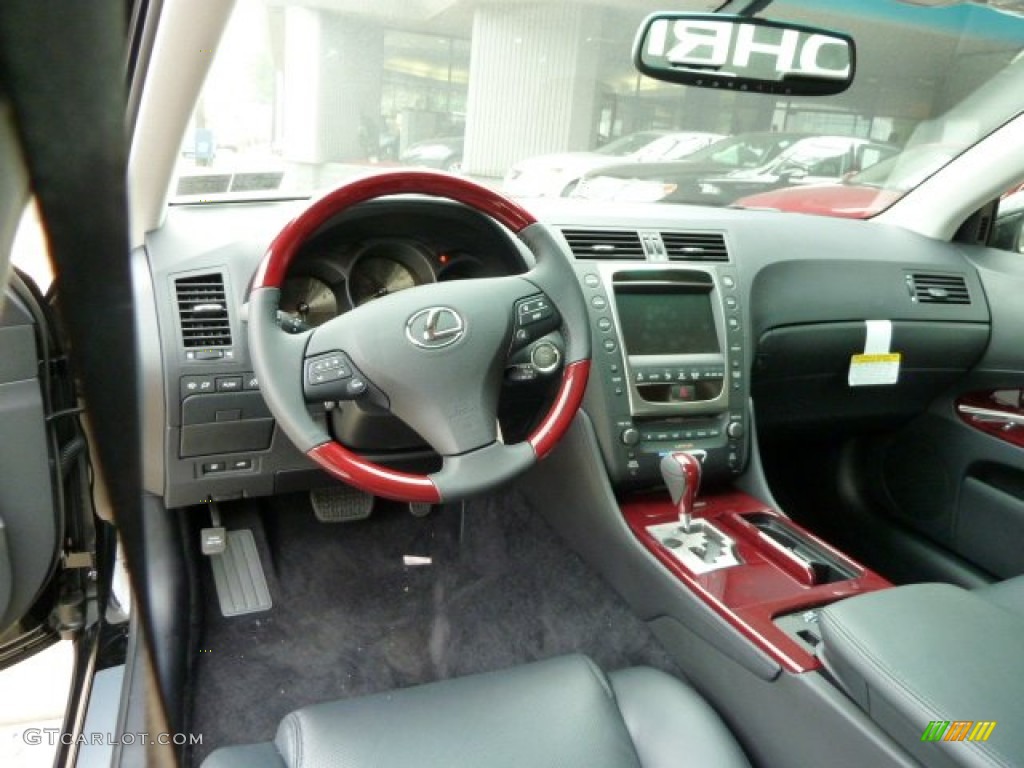 Black/Red Walnut Interior 2011 Lexus GS 350 AWD Photo #53520184