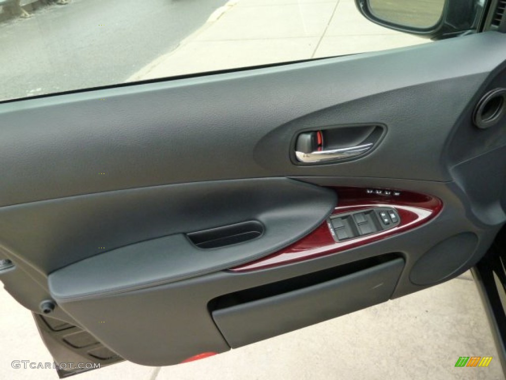 2011 Lexus GS 350 AWD Black/Red Walnut Door Panel Photo #53520222