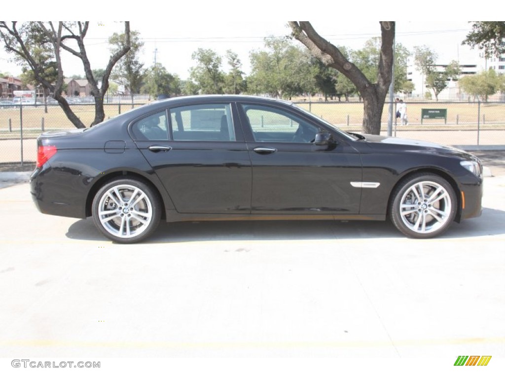 Black Sapphire Metallic 2012 BMW 7 Series 750i Sedan Exterior Photo #53520694
