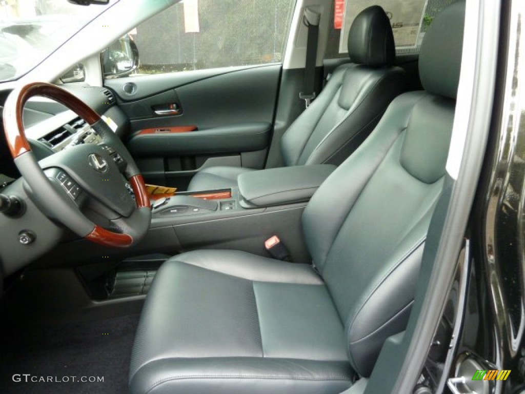 Black Interior 2011 Lexus RX 450h AWD Hybrid Photo #53520746
