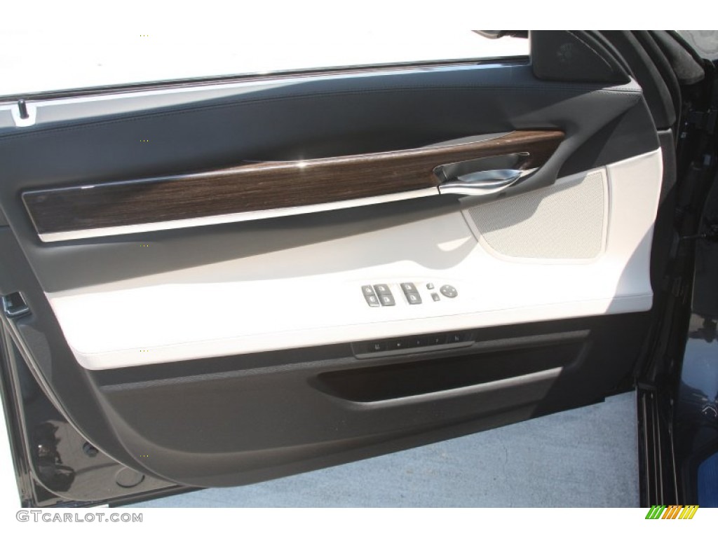 2012 7 Series 750i Sedan - Dark Graphite Metallic / Oyster/Black photo #13