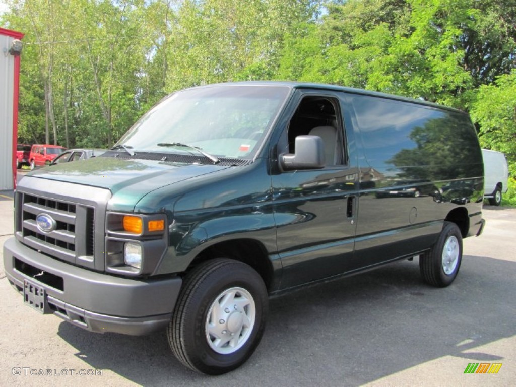 Forest Green Ford E Series Van