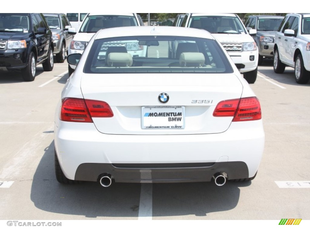 2011 3 Series 335i Coupe - Alpine White / Cream Beige photo #3