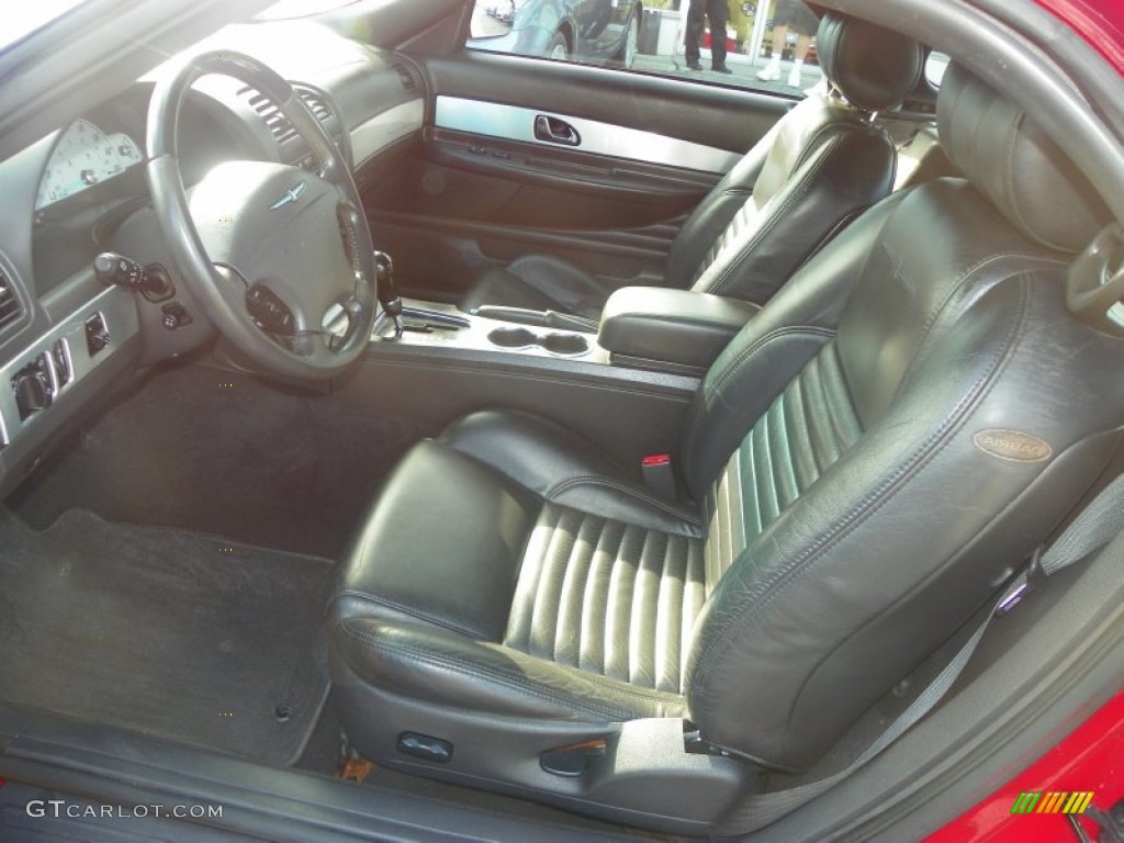 Midnight Black Interior 2002 Ford Thunderbird Premium Roadster Photo #53521507