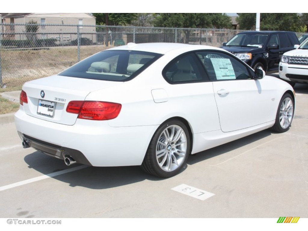 2011 3 Series 335i Coupe - Alpine White / Cream Beige photo #4