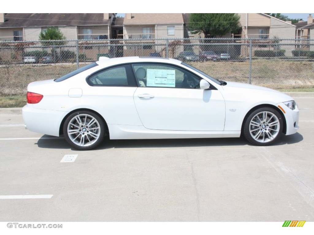 2011 3 Series 335i Coupe - Alpine White / Cream Beige photo #7