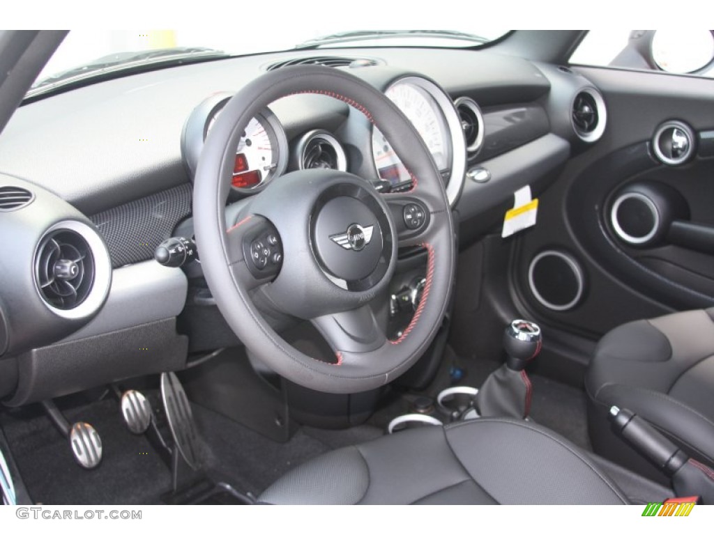 Carbon Black Interior 2012 Mini Cooper S Hardtop Photo #53521630
