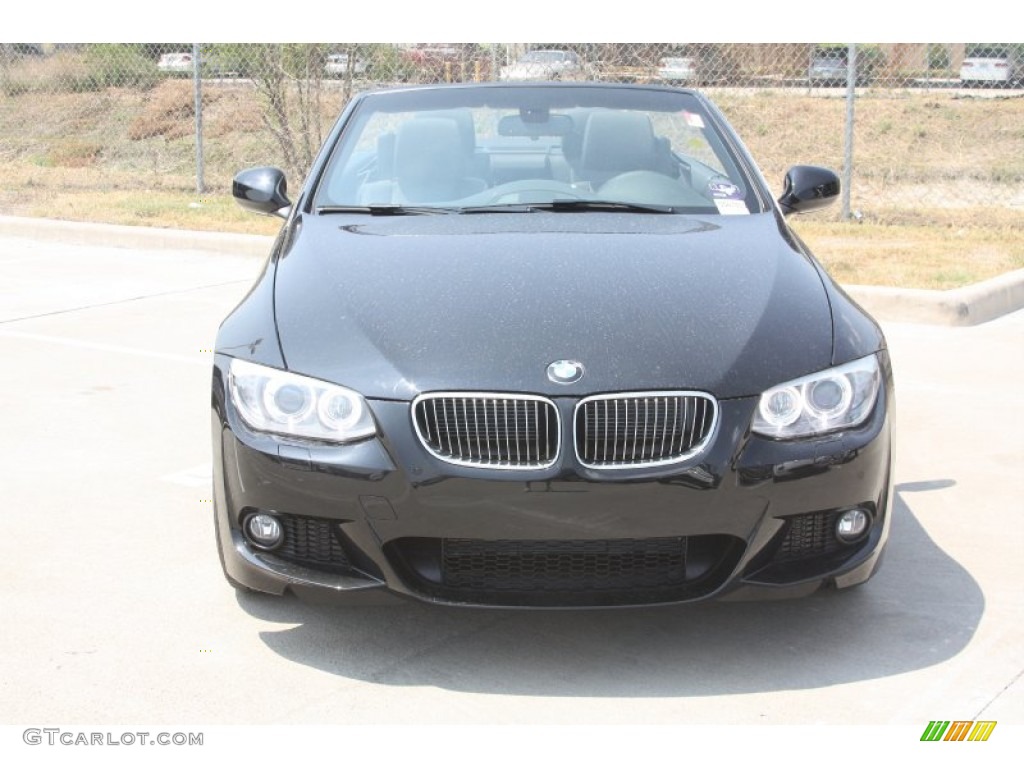 2011 3 Series 328i Convertible - Black Sapphire Metallic / Black photo #2