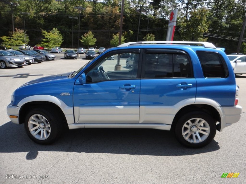 2005 Grand Vitara LX 4WD - Cosmic Blue Metallic / Beige photo #4