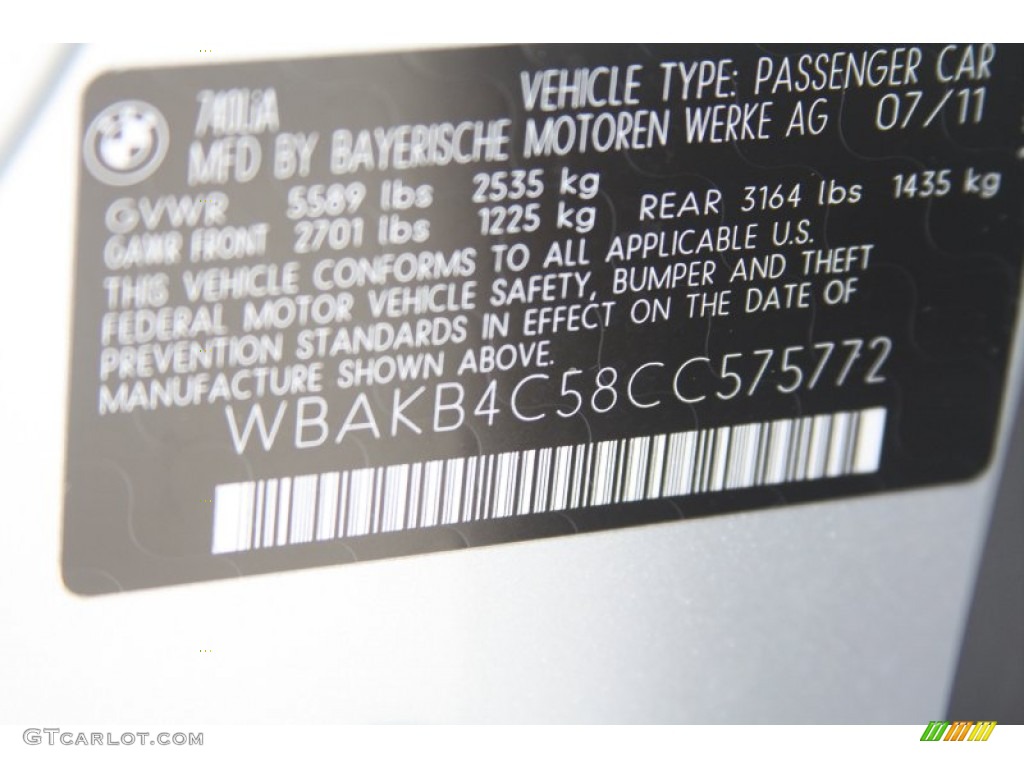 2012 7 Series 740Li Sedan - Titanium Silver Metallic / Black photo #8