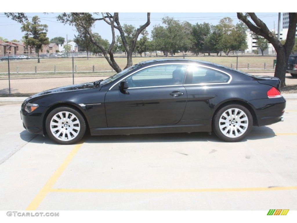 Black Sapphire Metallic 2004 BMW 6 Series 645i Coupe Exterior Photo #53523023