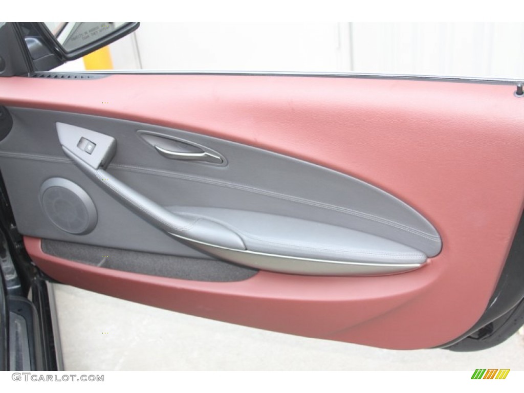 2004 BMW 6 Series 645i Coupe Chateau Red Door Panel Photo #53523521