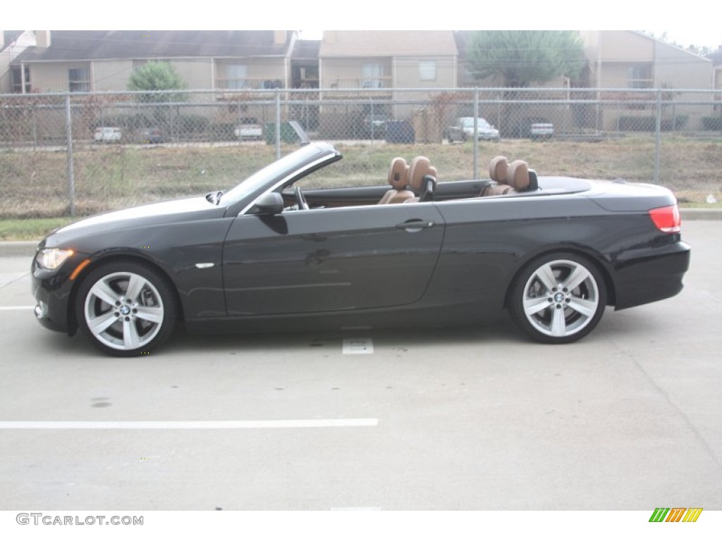 2009 3 Series 335i Convertible - Black Sapphire Metallic / Saddle Brown Dakota Leather photo #11