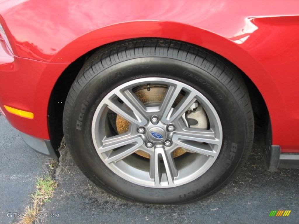 2011 Mustang V6 Coupe - Red Candy Metallic / Stone photo #11