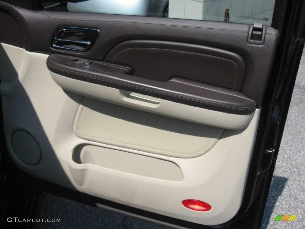 2009 Cadillac Escalade ESV Platinum AWD Cocoa/Very Light Linen Door Panel Photo #53524861
