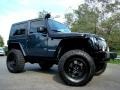 2008 Steel Blue Metallic Jeep Wrangler Sahara 4x4  photo #13