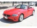 2005 Bright Red BMW Z4 2.5i Roadster  photo #9