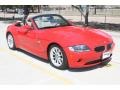2005 Bright Red BMW Z4 2.5i Roadster  photo #12