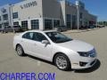 2011 White Platinum Tri-Coat Ford Fusion SEL  photo #1