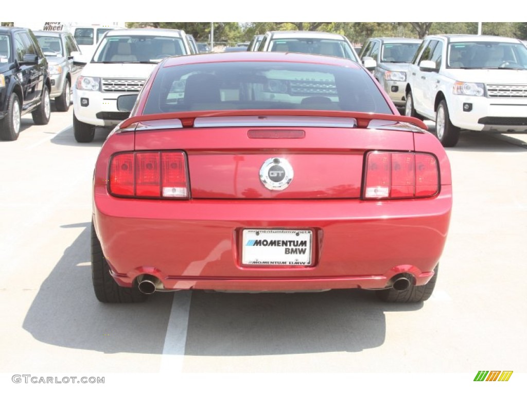 2006 Mustang GT Premium Coupe - Redfire Metallic / Light Parchment photo #4