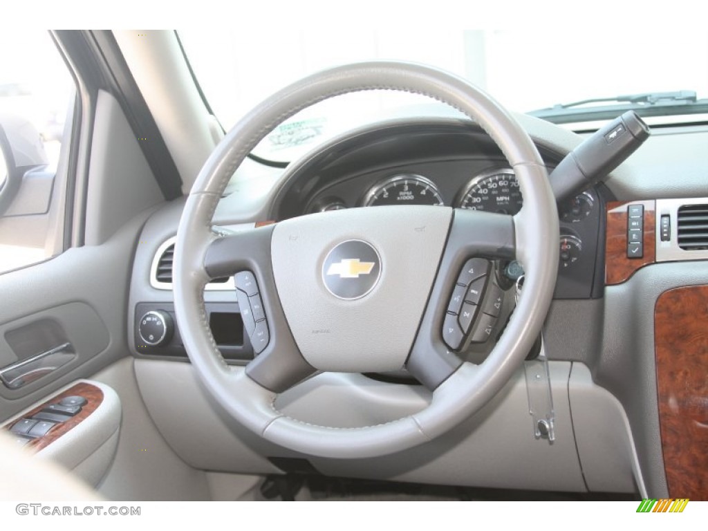 2007 Chevrolet Tahoe LT Dark Titanium/Light Titanium Steering Wheel Photo #53529090