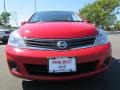 2011 Red Alert Nissan Versa 1.8 S Hatchback  photo #2