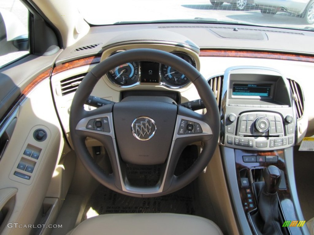 2012 Buick LaCrosse FWD Cashmere Steering Wheel Photo #53530351