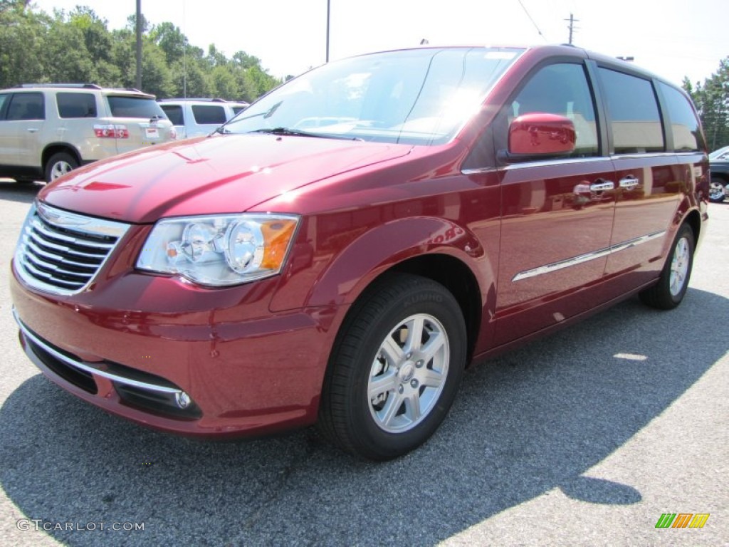 Deep Cherry Red Crystal Pearl 2012 Chrysler Town & Country Touring Exterior Photo #53530476