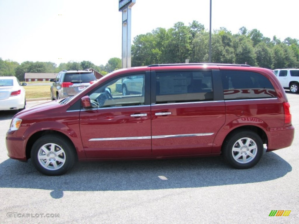 Deep Cherry Red Crystal Pearl 2012 Chrysler Town & Country Touring Exterior Photo #53530488