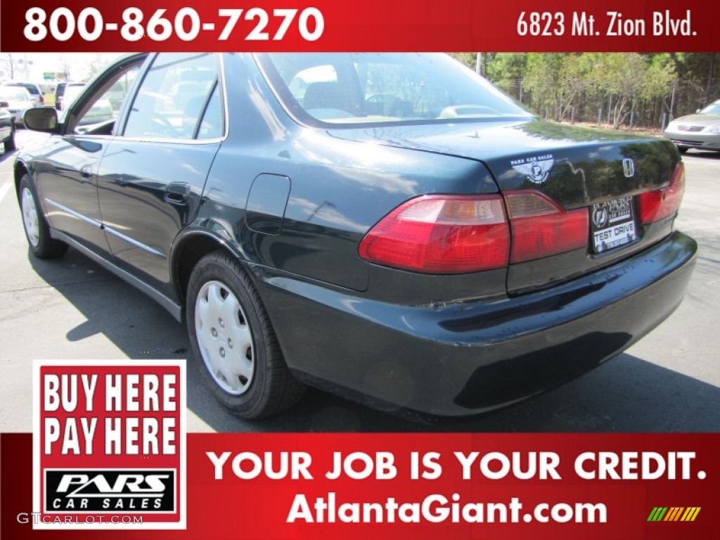 1999 Accord LX Sedan - Dark Emerald Pearl / Ivory photo #2