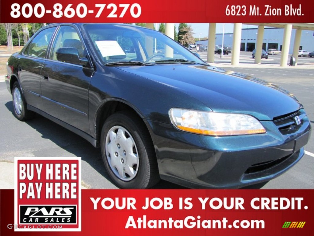 1999 Accord LX Sedan - Dark Emerald Pearl / Ivory photo #4