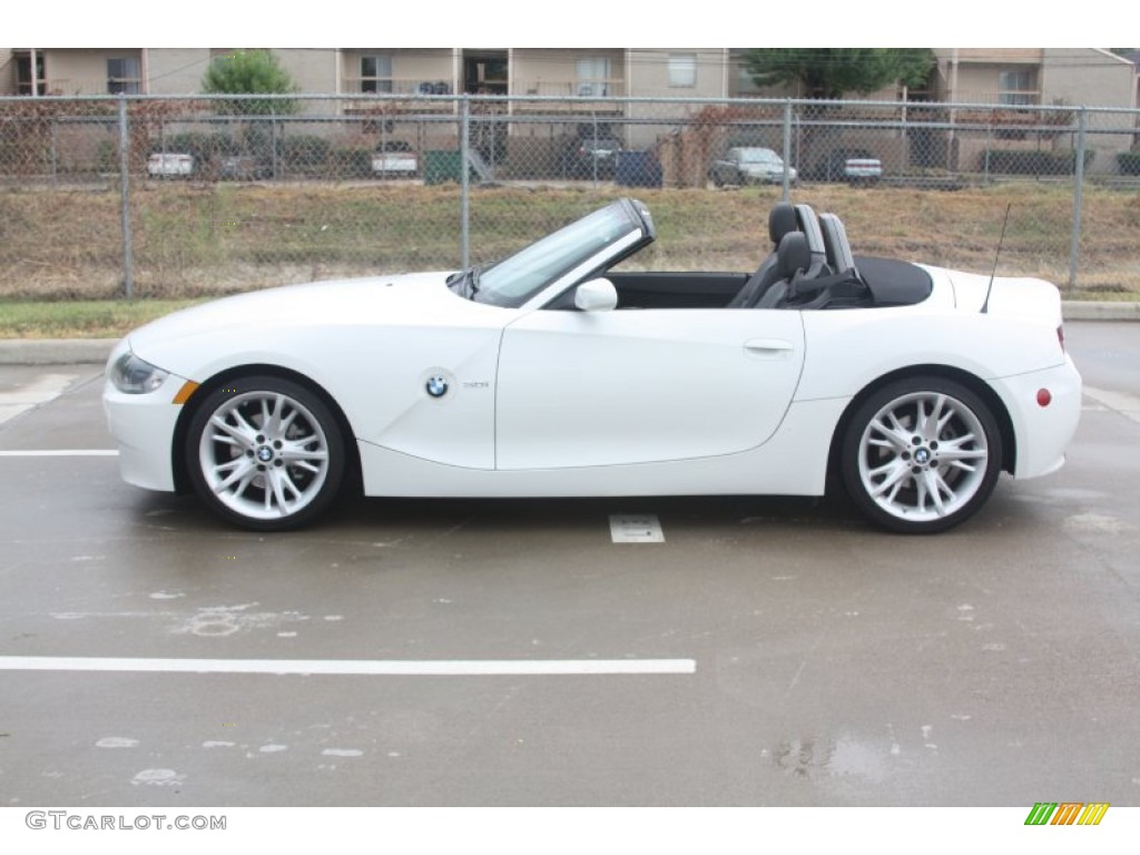 2008 Z4 3.0i Roadster - Alpine White / Black photo #11